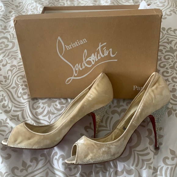 Christian Louboutin Crystal Slingback Pumps - Picture 6 of 7